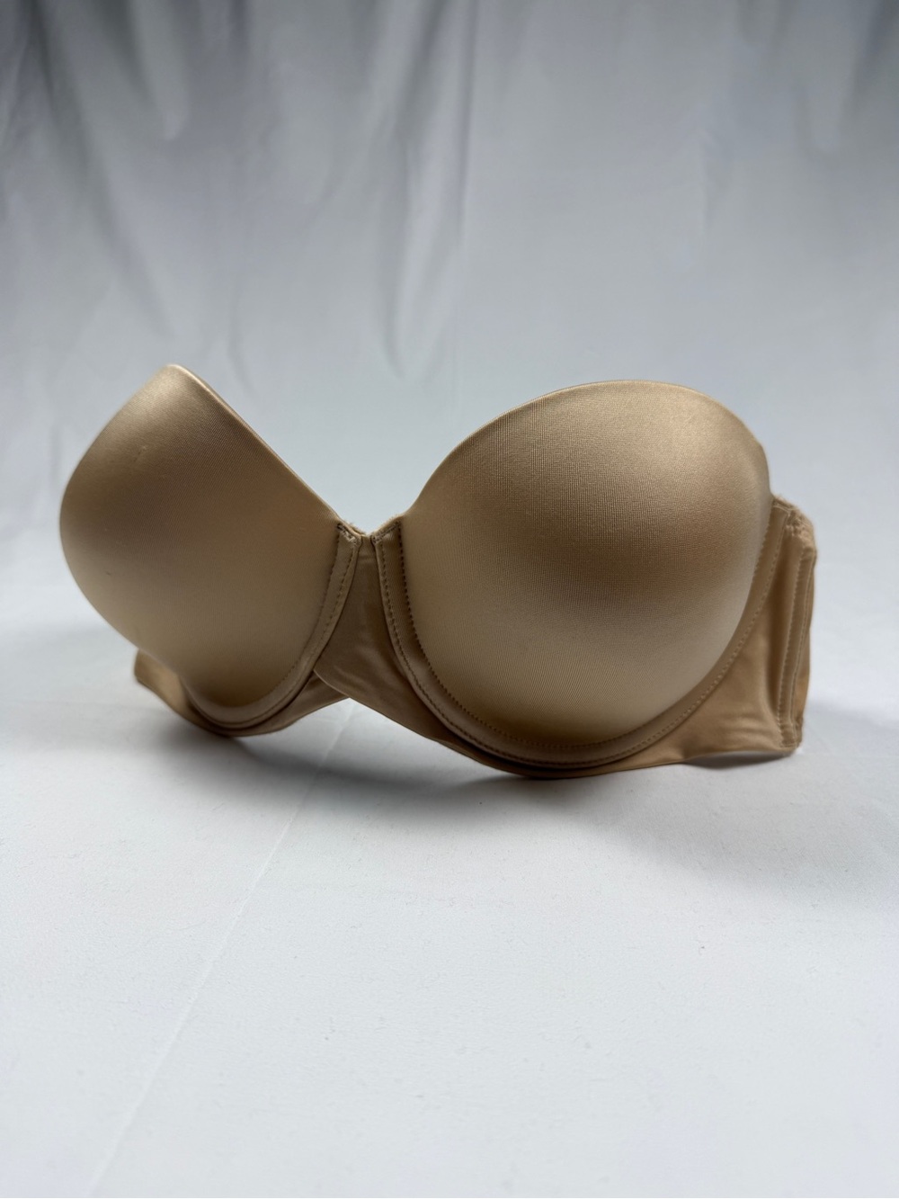Maidenform Strapless Bra 34D Nude Beige Convertible Underwire